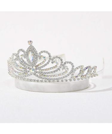 SWEETV Girls Princess Tiara Comb - Multicolored Crystal Crown for Flower Girls - Birthday Party, Wedding, Prom Dressup Accessory - Buy Online on GoSupps.com
