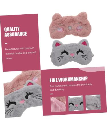 GLEAVI Kids Animal Sleep Mask 4 Pcs - Adjustable Eye Cover for Children - Rabbit & Panda Night Blindfolds - Plush Goggle Protection - Portable Sleep Aid - Assorted Colors - Buy Online on GoSupps.com