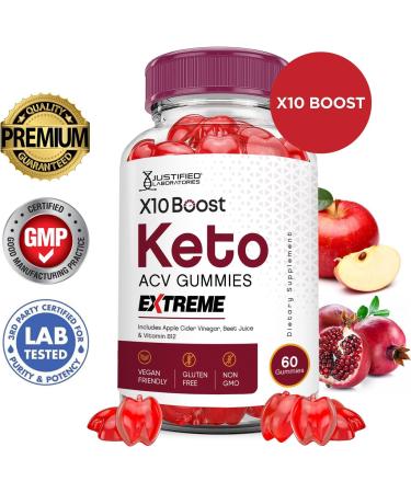 Buy X10 Boost Keto ACV Gummies (2 Pack) - 2000MG Vegan Non-GMO Apple Cider Vinegar with Pomegranate & Beet Juice 120 Gummies for Weight Loss - International Shipping Available - Buy Online on GoSupps.com