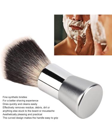 Premium Men's Shaving Beard Brush - Nylon Foam Metal Handle for Home Salon & Travel - Buy Online on GoSupps.com