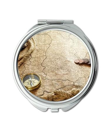 Mirror Compact Mirror Map Wallpaper map of usa pocket mirror portable mirror