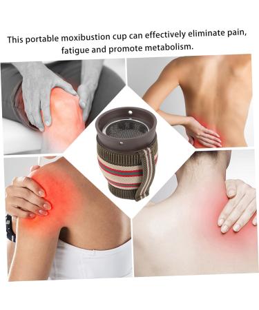 Buy Moxibuspot Portable Massager Set | Ceramic Cupping & Gua Sha Cup | Moxibustion Tank & Body Accessories - International Shipping Available - Buy Online on GoSupps.com