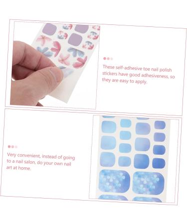 FRCOLOR 18 Sheets toenail Stickers DIY Fake Nails False Nail Covers Nail Art Wraps Nail Decals Stickers Long Nails Full Cover Fake Acrylic Nails Nail Wraps for Women Nails Gel Oval Work 3D Assorted Colorx3pcs 10X5.5X0.1CMx3pcs - Buy Online on GoSupps.com