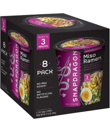 P2P Sapporo-Style Miso Ramen Cups Rich Miso Broth Soup With Authentic Ramen Noodles Original Japanese Flavors Satisfy Your Craving 2.2 oz (Pack of 8) 17.6 Oz Box - Buy Online on GoSupps.com
