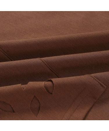 Bigfanshu Womens Dresses Pockets Long Sleeve Hoodies Sweatshirt Pullover Shirt Tops Blouse Brown - Buy Online on GoSupps.com