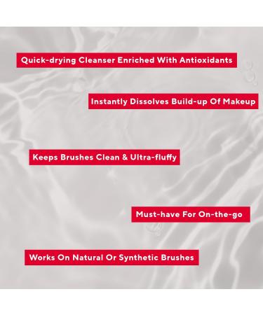 Mirabella Purify Instant Brush Cleaner | Quick-Drying Makeup Brush Spray | Removes Build-Up & Oil | Aloe Vera & Witch Hazel | For Synthetic & Natural Brushes - Buy Online on GoSupps.com