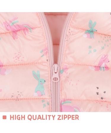 Pink Rabbit Baby Puffer Jacket | Toddler Winter Coat | Girls Boys Hooded Outerwear | Lightweight Padded Jackets | 6-12 Months - Buy Online on GoSupps.com