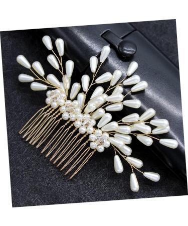DOITOOL Bridal Hair Clip Bridesmaid Hair Accessories Hair Side Comb Clip Hair Combs for Women Clip Wedding Hair Comb Crystal Hair Comb Hair Jewels for Women Tiara Miss Hairpin Pearl - Buy Online on GoSupps.com