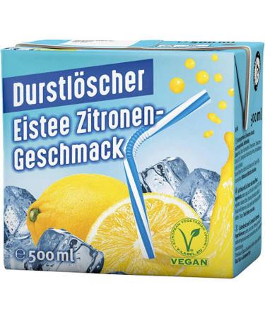 Thirst quencher iced tea lemon fruit juice drink 500ml 24 pack