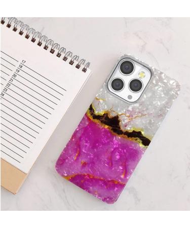 ARSTVEC iPhone 14 Pro Max Case for Girls - Glitter Pearl TPU Cover Elegant Pink Gold Marble Design Flexible & Thin Cell Phone Protective Case - Buy Online on GoSupps.com
