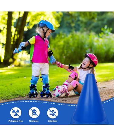 Win SPORTS Training Plastic Traffic Cones Set - 24 Pack 7 Inch Indoor Outdoor Agility Cones - Soccer Sports Equipment for Kids - Buy Online on GoSupps.com
