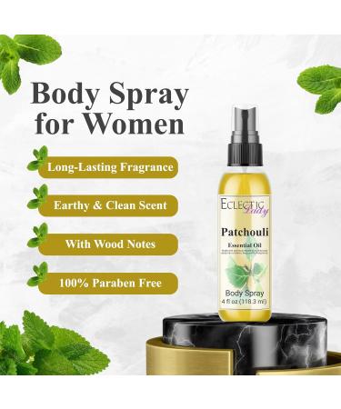 Body Spray for Women 4 Oz (Double Strength) Patchouli Essential Oil Body Mist with Long-Lasting Fragrance Earthy & Clean Scent Reminiscent of the 1960s & 70s Light Subtle Perfume with Wood Notes Double Strength 4 Fl Oz (Pack of 1) - Buy Online on GoSupps.com