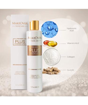 MakeOver SkinCare Prevent Plus Hydrating Lotion - Stretch Marks & Scar Prevention with Vitamin A E CoQ10 Hyaluronic Acid & Collagen - 1.0 Fl Oz - Buy Online on GoSupps.com