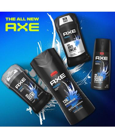 AXE Antiperspirant Deodorant Phoenix 4PK 48H Sweat & Odor Protection Crushed Mint & Rosemary + AXE Body Wash Excite 4PK 12H Refreshing Scent Crisp Coconut & Black Pepper - Buy Online on GoSupps.com