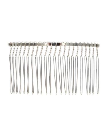 Honbay 6PCS Silver Fancy DIY Hair Clips Metal Wire Combs for Bridal Wedding Veil - 22 Teeth - Buy Online on GoSupps.com