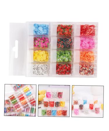 48 Boxes of 3D Polymer Nail Art Accessories - strawberry & fruit Dessert Pearls | Mini Ceramic Charms | Perfect for Nail Techs - 14.2x8.5cm | Multi-Color Set - Buy Online on GoSupps.com