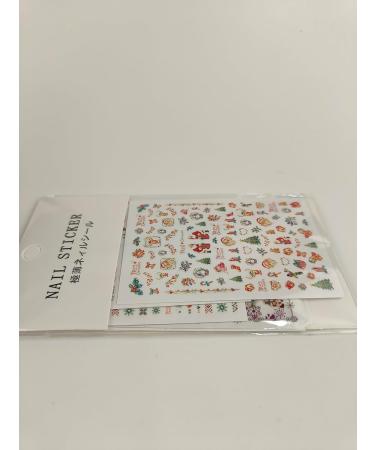 12 Sheets Christmas Nail Art Stickers Kalolary 3D Self-Adhesive Nail Stickers Decals Nail Art Tips Stencil for Women Girls Nail Art Design - Buy Online on GoSupps.com