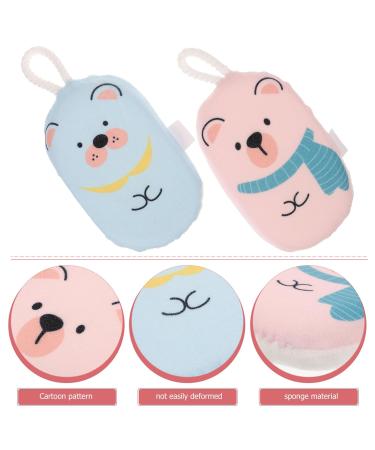 MAGICLULU 2pcs Exfoliating Bath Sponge - Reusable Scrubber for Newborns | Ideal Bathing Tool Artifact | Soft Bath Ball & Wipe for Spa-like Clean - Buy Online on GoSupps.com