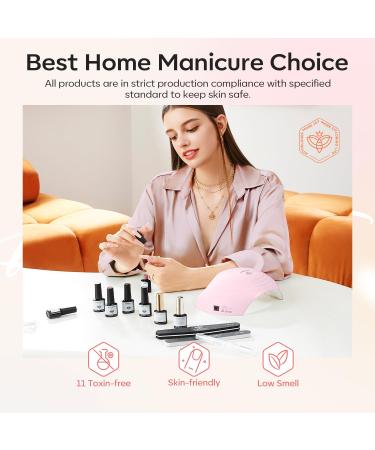 Modelones Cat Eye Gel Nail Polish Set 6 Colors Holographic Sparkle Nude Pink Gel Polish Glitter 9D Magnetic Gel Polish Brown Gel Polish with Magnet Nail Art DIY Salon For Women - Buy Online on GoSupps.com