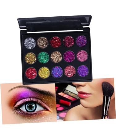 FRCOLOR 15 Matte Eyeshadow Eye Shadow Palettes Makeup Palette Eyeshadow Palette Diamond Sequins - Buy Online on GoSupps.com