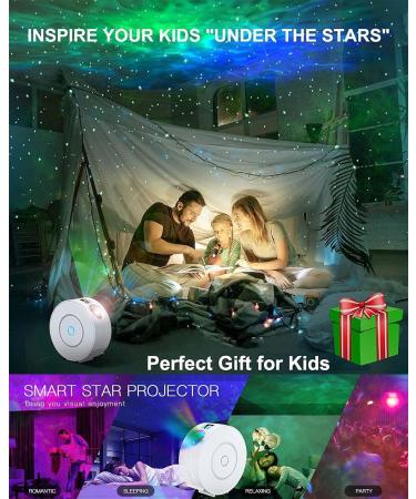 Star Projector LED Galaxy Light with APP Control | 16 Colors RGB Dimming Nebula Night Light | Voice Control | Bedroom Decor/Home Theater/Party - Buy Online on GoSupps.com