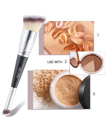 GLORAY Dual Ended Foundation & Concealer Brush - Premium Vegan & Cruelty-Free Makeup Brush for Airbrushed Finish - Liquid Cream Powder Applications - Buy Online on GoSupps.com
