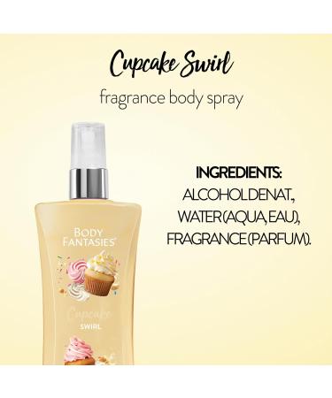 Body Fantasies Signature Fragrance Body Spray Cupcake Swirl 8 fl oz Fruity - Buy Online on GoSupps.com