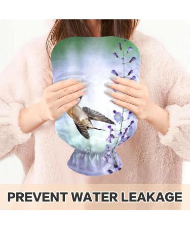 Naanle Lavender Hot Water Bottle - 1L Transparent Bottle for Menstrual Cramps Pain Relief & Heat Therapy - International Shipping Available - Buy Online on GoSupps.com