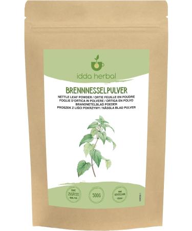 Organic Nettle Powder (500g/1.1lb) - Pure and Natural | Ideal for Nettle Tea, Smoothies, Soups | Gently Dried and Ground Nettle Leaves - Buy Online on GoSupps.com