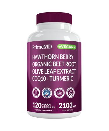 26-in-1 Nitric Oxide Supplement - Heart & Circulation Support with CoQ10, Turmeric, Organic Beet Root, Hawthorn Berry & Garlic - 2103mg per Serving (120ct) 120 Count (Pack of 1)