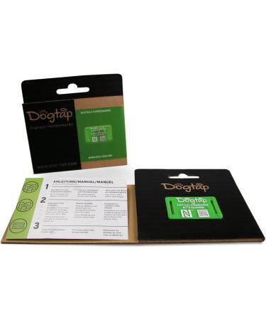 DogTap Light Big - Waterproof Silicone Dog Tag with NFC & QR Code for Medium to Large Dogs | 67x40mm Green - International Shipping Available - Buy Online on GoSupps.com