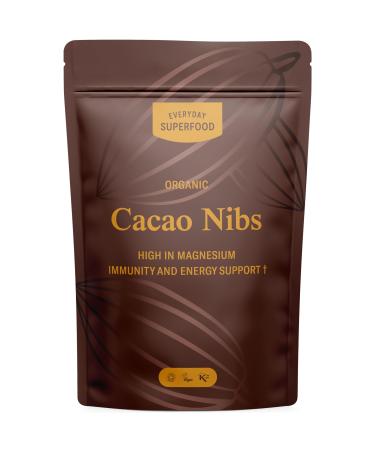 Organic Cacao Nibs 80g Premium from Peruvian Theobroma Cacao Beans Everyday Superfood Cacao Nibs is Wholefood Raw and Certified Organic and Vegan