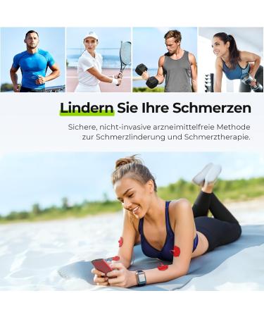 Buy Auvon TENS Device with EVA Bag | Rechargeable Pain Relief Stimulator | 24 Training Programs & 12 Premium Electrodes - Buy Online on GoSupps.com