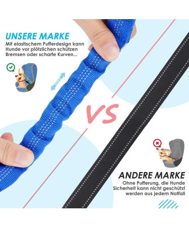 Buy Slowton 2-in-1 Dog Car Seat Belt | Tangled-Free Durable Adjustable & Reflective - Perfect for Travel with Medium Dogs - Light Blue - Buy Online on GoSupps.com