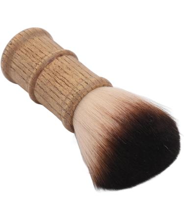 Hair Cutting Neck Dust Brush Home Salon Barber Fiber Hair Wooden Handle Face Neck Hair Dust Cleaning Brush - Buy Online on GoSupps.com
