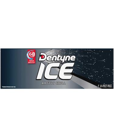 Dentyne Ice Arctic Chill Sugar Free Gum - 144 Total Pieces (16 Count, Pack of 9) - Buy Online on GoSupps.com
