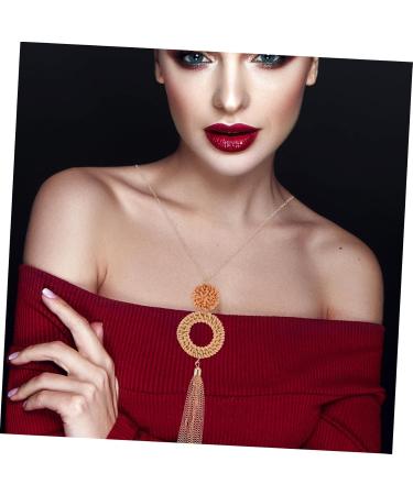 EXCEART Choker Fringe Trim Decorative Necklace Delicate Necklace Necklaces Cool Necklace Charm Jewelry Metal - Buy Online on GoSupps.com