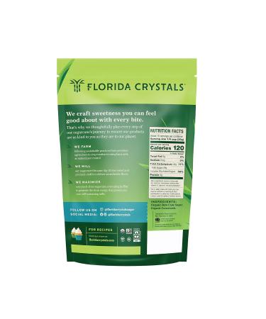 Florida Crystals Organic Powdered Raw Cane Sugar 16 OZ Pouch (Pack of 2) - 32 Ounces - Buy Online on GoSupps.com