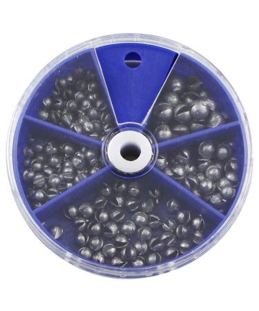 Joyiii Fishing Weights Sinkers 205pcs/100pcs Lead Split Shot Fishing Line Sinkers 5 Sizes Removable Egg Lead Assortment Small205pcs-blue Box - Buy Online on GoSupps.com
