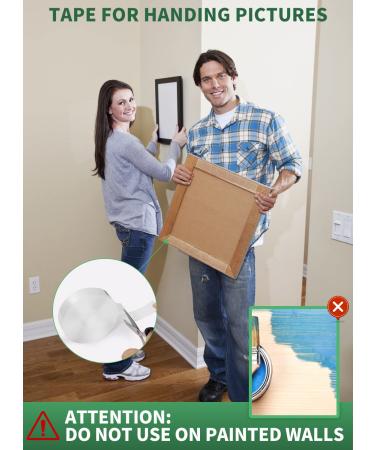 Nano Tape 16.5ft Extra Long | Double Sided Tape Heavy Duty 18lb | Removable Residue-free Adhesive Mounting Tape | Reusable & Washable Transparent Tape - Versatile for Photo/Poster/Carpet | 1.18in x 16.5ft - Buy Online on GoSupps.com