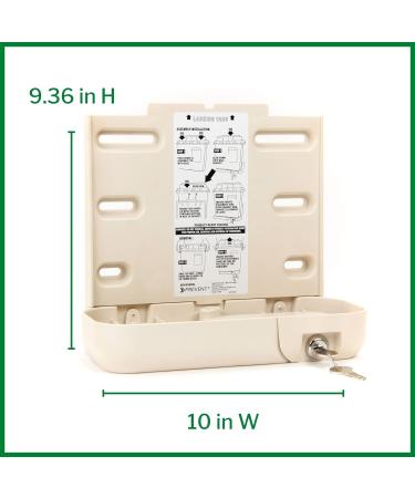 McKesson Prevent Sharps Locking Wall Cabinet - Biohazard Infectious Waste - 10x4.35x9.36 (2 Count) - Buy Online on GoSupps.com