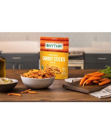Rhythm Superfoods Carrot Sticks Sea Salt, Organic & Non-GMO, 0.6 Oz (Pack of 8) Vegan/Gluten-Free Superfood Snacks - Buy Online on GoSupps.com