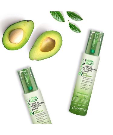 GIOVANNI 2chic Ultra-Moist Leave-In Conditioning Styling Elixir 4 oz. | Smoothes Frizz, Prevents Breakage | Enriched with Avocado & Olive Oil, Aloe Vera, Shea Butter - No Parabens - Buy Online on GoSupps.com