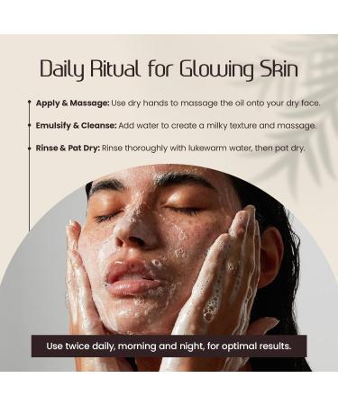 Aniise Oil to Foam Cleanser for Face Detoxify & Purify Cleansing for All Skin Types - Loaded with Anti-Oxidants Grape Seed Jojoba Almond Oils - Alcohol and Soap Free Made in USA - 1.6 oz - Buy Online on GoSupps.com