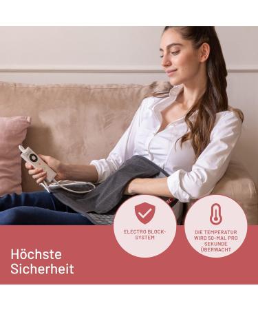 Imetec IntelliSense Comfort Heating Pillow | Multi-Purpose Electric Cushion for Back & Stomach | Hypoallergenic Fast Heating 5 Temperatures Washable | 40x35 cm - Buy Online on GoSupps.com
