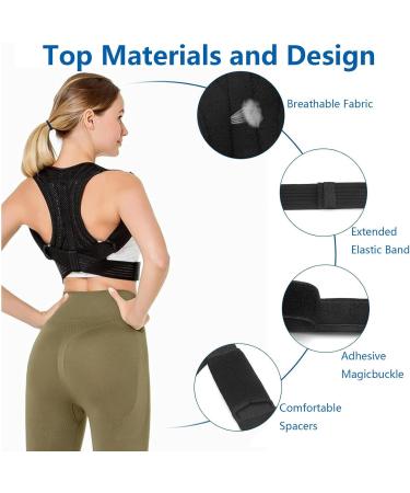 Buy Meltor Back Straight Posture Belt - Lightweight Adjustable & Breathable for Hump Correction & Shoulder Pain Relief | International Shipping Available - Buy Online on GoSupps.com