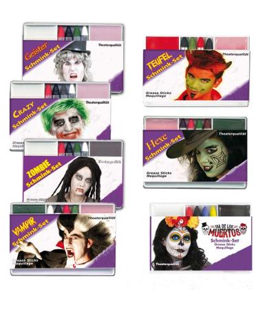 KarnevalsTeufel make-up set in theater quality make-up face make-up various designs (ghost)