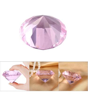 Nail Art Display Diamond Glass Crystal Base Hand Model Shoot Ornament Manicure Accessories for Wedding Decorations Nail Art Salon Decor(60MM Pink) - Buy Online on GoSupps.com