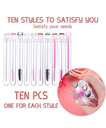 Dming 10pcs Diamond Mascara Lash Wand Eyelash Extension Makeup Tool - 10 Count - Buy Online on GoSupps.com
