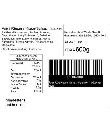 Buy 660g Handmade White & Gray Giant Foam Mice - Gluten-Free & Lactose-Free | Aseli Mouse Bacon in Re-Lockable Box - Buy Online on GoSupps.com
